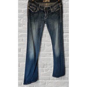 BKE Buckle Jeans Womens 26 X 33.5 Stella Slim Low Rise Distressed Bootcut Adult